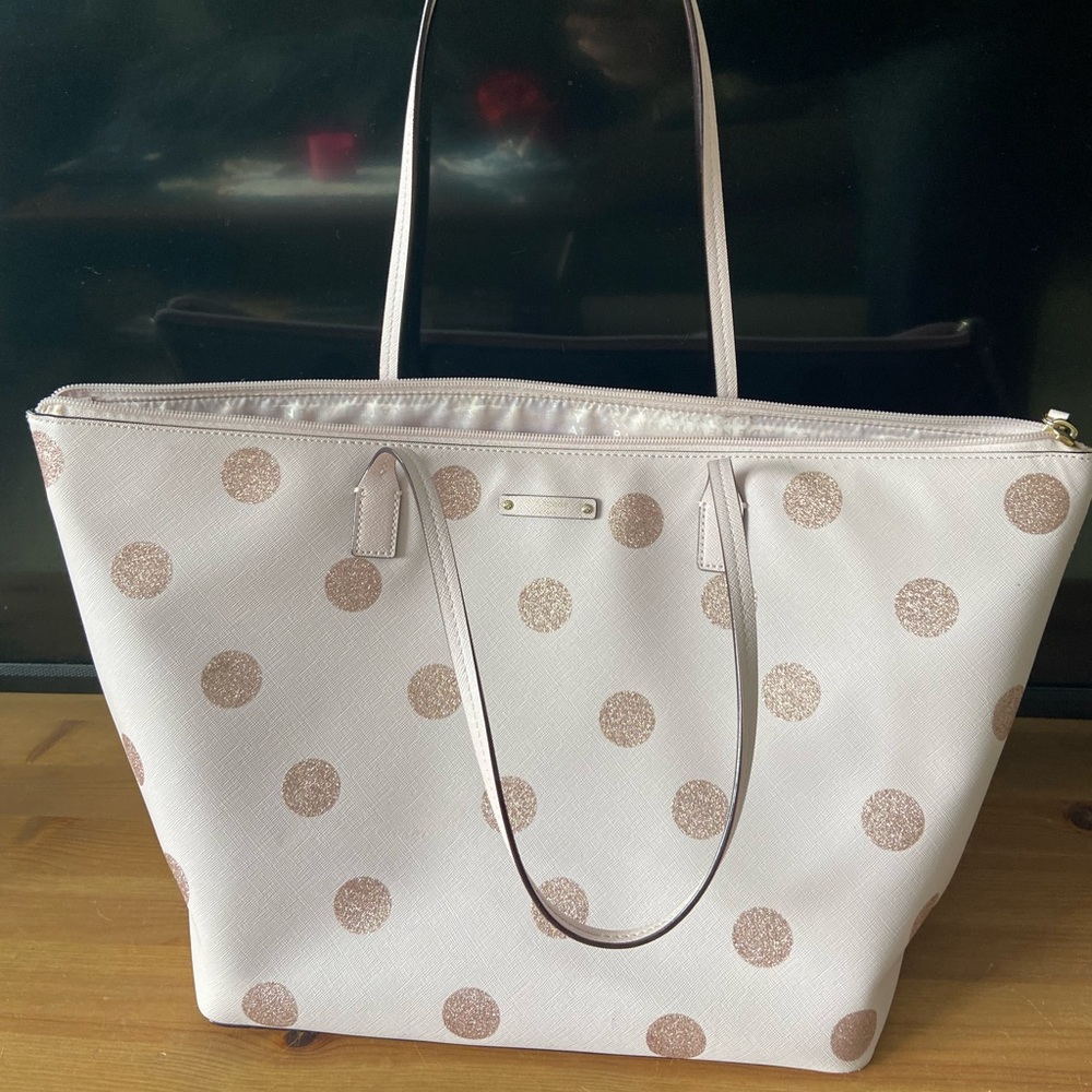 Kate Spade Pink Polka Dot Bag